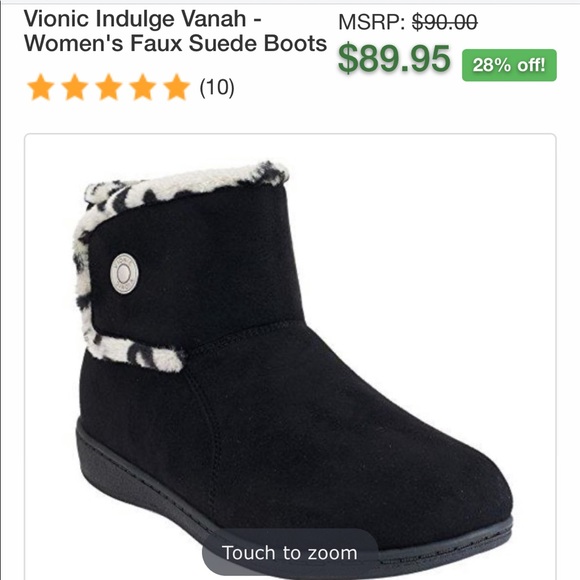 Vionic Indulge Vanah Faux Suede Boots 